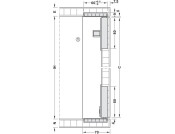 Slido F-Flush52 20A FitSet 2Dr 450mm Slv