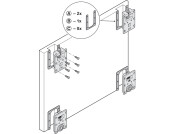 Slido F-Flush52 20A FitSet 2Dr 450mm Slv