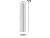 Straight Fitt f Wood Dr 1900-2200mm Slv