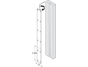 Straight Fitt f Wood Dr 1900-2200mm Slv