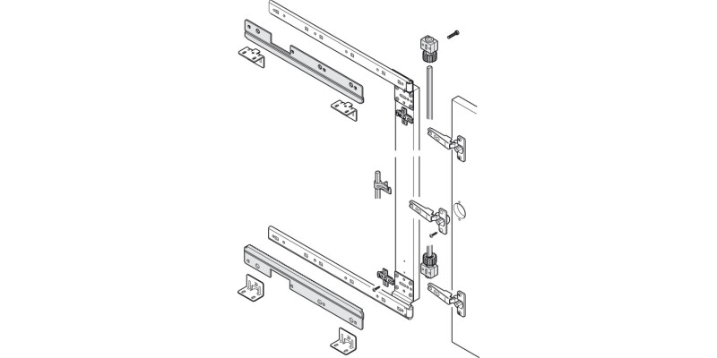 Synchronised Control, for Pivot Sliding Cabinet Doors, Accuride 1316