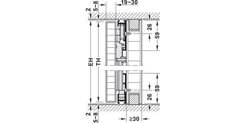 Hawa Concepta 40 SC Set 1851-2500mm 40kg