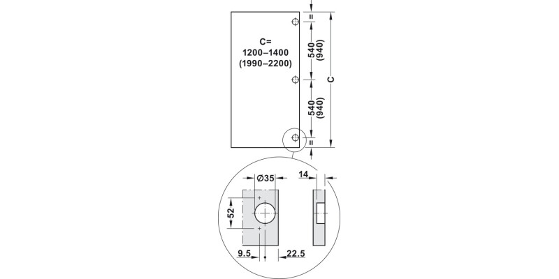 Slido F-Park72 50A 1Dr Set 560/1200-1400