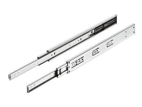 Ball Bearing Drawer Runners, with Push-to-Open Function, Full Extension, Load Ca