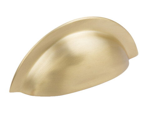 Cup Pull Handle, Brass, Fixing Centres 64 mm, Jude