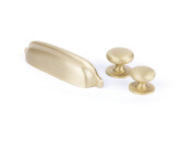 Delia Knob Brass Bru Brass D35x28mm