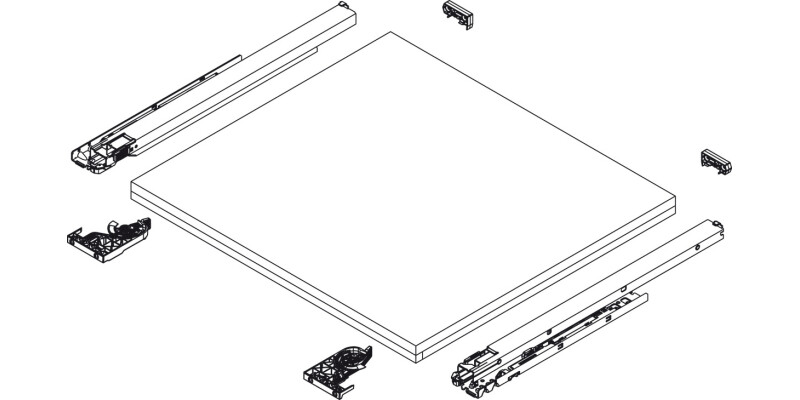 Dynapro 1D Fnt Lock Device+Shelf Holder