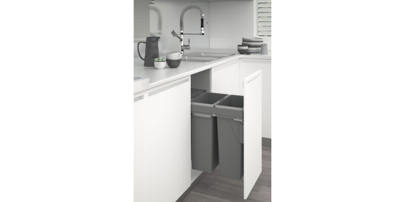 Pull Out Waste Bin, for Door Front Mounting, Stanto