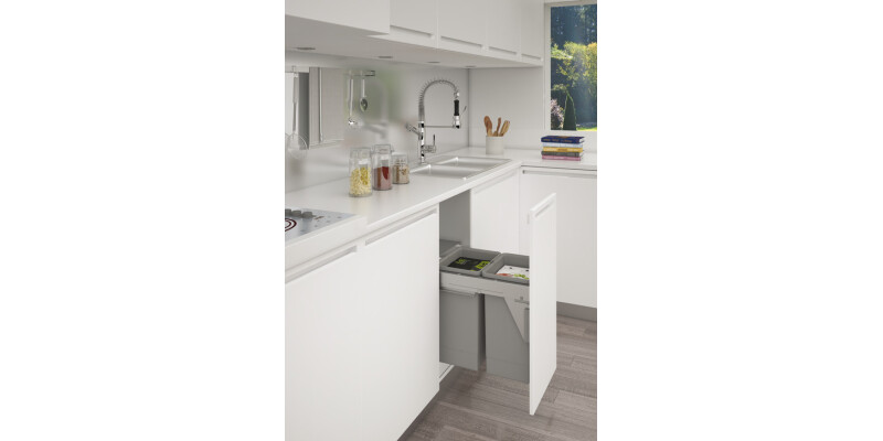 Pull Out Waste Bin, for Door Front Mounting, Stanto
