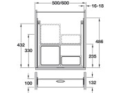 VS Envi Drawer 600 Bin 1.2+2.7L Lva