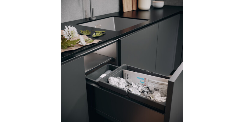 Pull Out Waste Bin, 300 mm, Vauth-Sagel VS ENVI Space XX Pro S / Pro