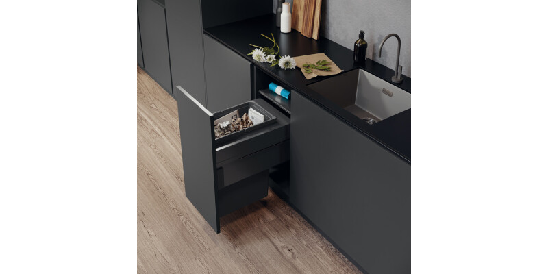 Pull Out Waste Bin, 400 mm, Vauth-Sagel VS ENVI Space XX Pro S / Pro