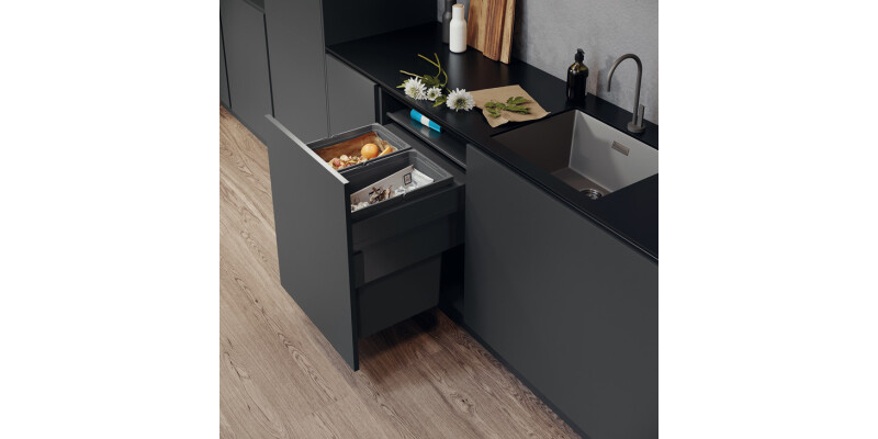 Pull Out Waste Bin, 600 mm, Vauth-Sagel VS ENVI Space XX Pro S / Pro