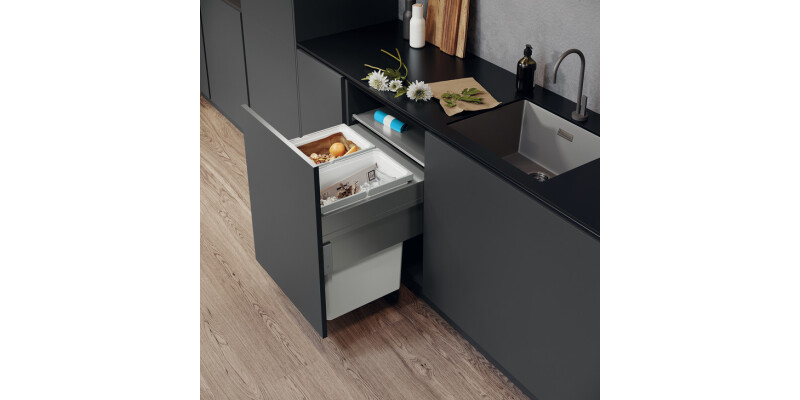 Pull Out Waste Bin, 600 mm, Vauth-Sagel VS ENVI Space XX Pro S / Pro