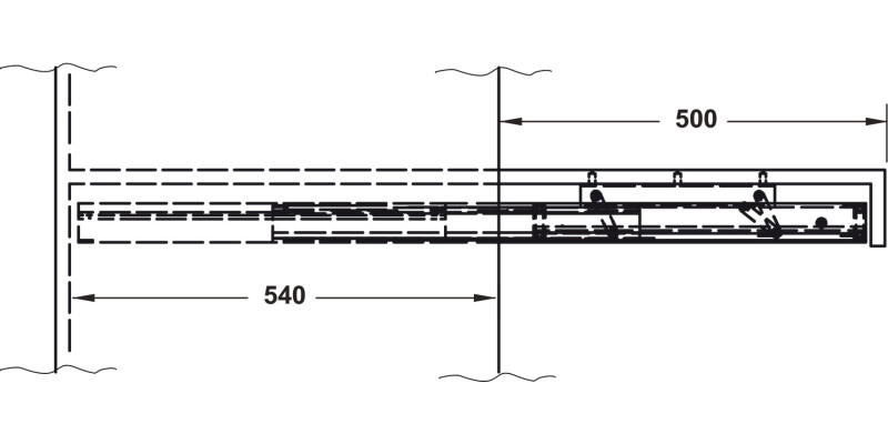 OPLA PO W/T w Shelf 40kg 600mm St/AA
