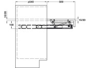 OPLA PO W/T w Shelf 40kg 1200mm St/AA