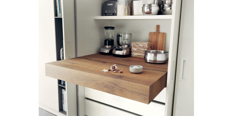 Pull Out Worktop, Aligned With Shelf, OPL� FOLDING