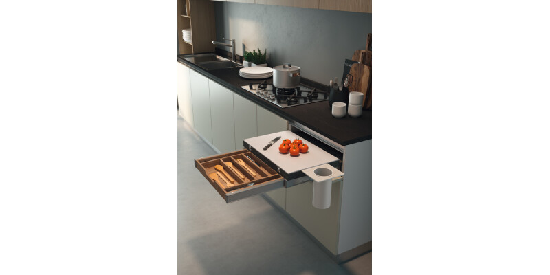 COOK PO W/T w Int Storage 60kg 600mm Slv
