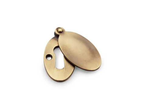 Alexander and Wilks Standard Profile Ellipse Escutcheon with Harris Design Cover