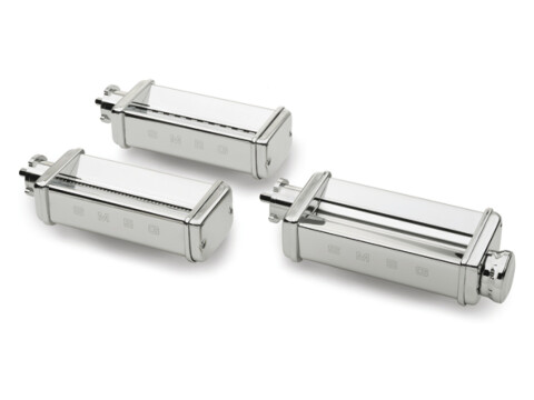 Pasta Roller and Cutter Set, for 50 s Retro Stand Mixers, 3 Piece, Smeg