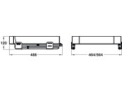 PO Bskt/Run Set Side Mnt 500mm Sgl