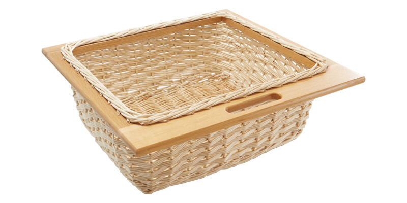 Wicker Baskets/Runs Set 500mm Oak/Pale