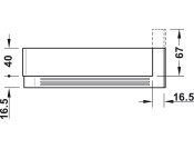 MX P/S/A Waste Trap Insert 300x67mm Ant