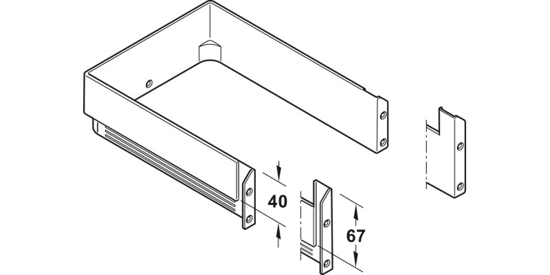 MX P/S/A Waste Trap Insert 300x67mm Ant