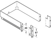 MX P/S/A Waste Trap Insert 300x67mm Gry