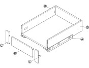 MX Slim A Fnt Brkts 128mm Pl Ant