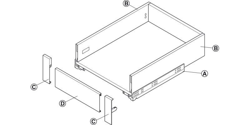 MX Slim A Panel 1100mm 89/128/175mm Gry