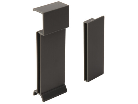Glass Panel Holder Set, for Drawers with Glass Side Panels and Rectangular Rails