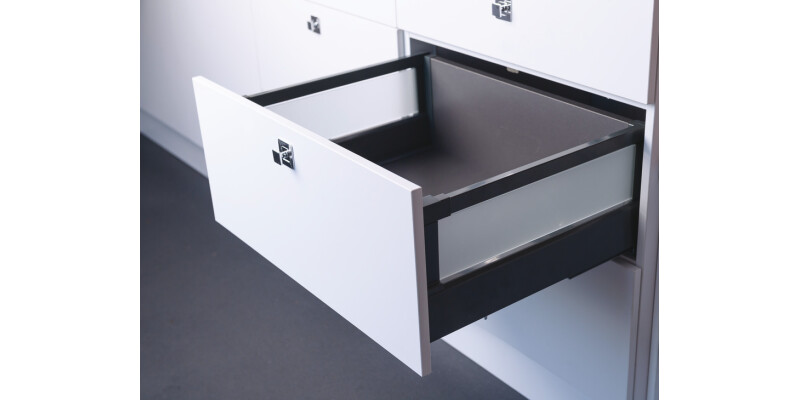MXS Glass Panel Hldr Set Rect Rail Gry