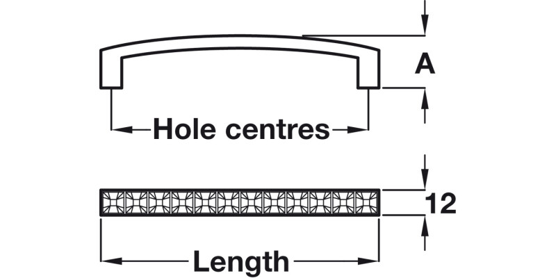 Crystal D Pull Hdl ZA Pol Chr 128mm cc