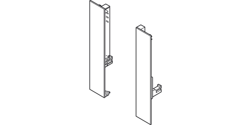 Front Bracket Set, H&auml;fele Matrix Box S