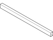 MXS Front Cross Rail Set 1100mm Alu Gry