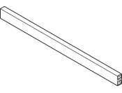 MXS Front Cross Rail Set 1100mm Alu Gry