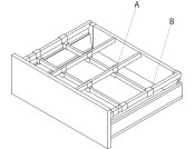 MXS Front Cross Rail Set 1100mm Alu Gry