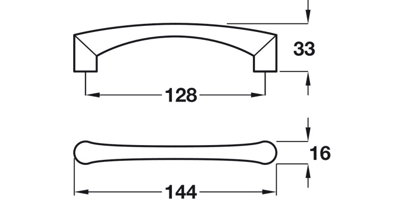 Emerson D Pull Hdl ZA MN 128mm cc