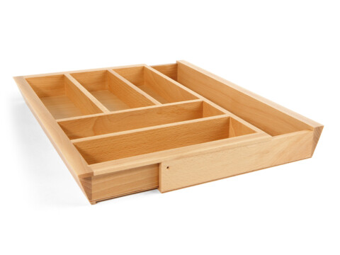 Wooden Expanding Cutlery Insert, for Drawer Depth 440-500 mm, eXTray