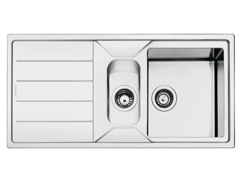 Sink, 1.5 Bowl, Stainless Steel, Smeg Mira