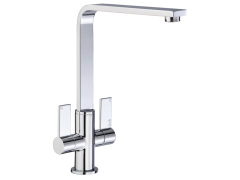 Mixer Tap, Dual Lever, L-Spout, Abode Quantic