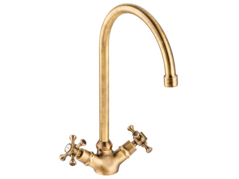 Mixer Tap, Dual Lever, C-Spout, Abode Burford