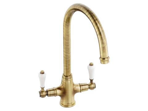 Mixer Tap, Dual Lever, C-Spout, Abode Ludlow