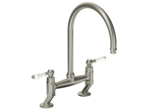 Tap, Dual Lever, Traditional Bridge, C-Spout, Abode Ludlow
