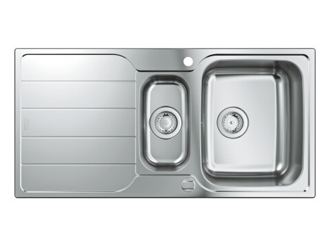 Sink, 1.5 Bowl, Stainless Steel, GROHE K500
