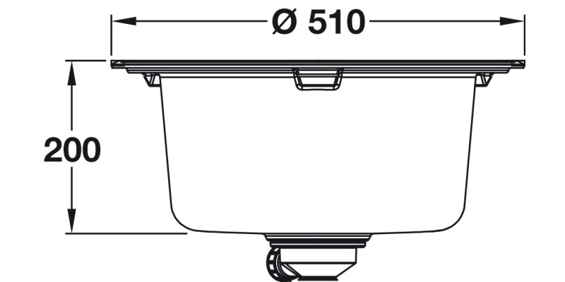 Grohe K200 31656AP0 1.0B Sink Cmpt Blk