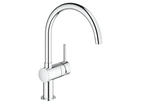 Mixer Tap, Single Lever, Monobloc, C-Spout, GROHE Vento Contemporary