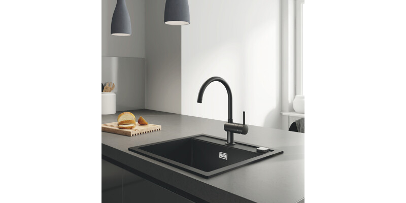 Grohe Vento 32917KS0 Sgl Lvr C-Tap Blk