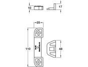 Pro-Fit Plinth Lock Blk x6